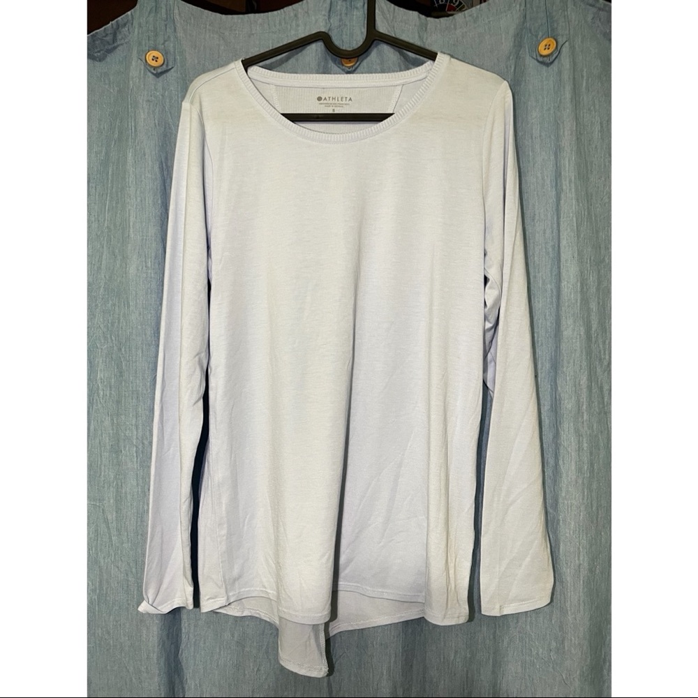 Athleta Lavendar/Light Blue Longsleeve
